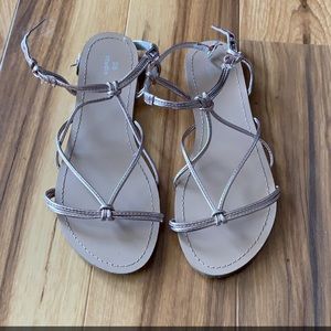 David’s bridal flat sandals